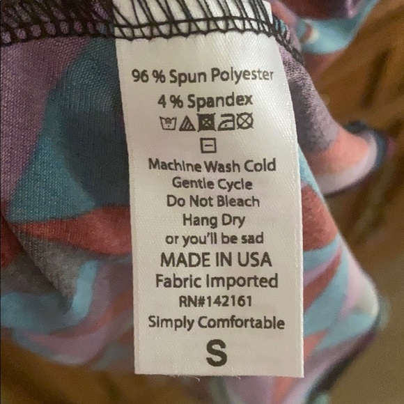 NWOT- Multicolor Geometric LuLaRoe Azure - Picture 5 of 6